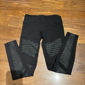 Alo Yoga Black Motto Leggings